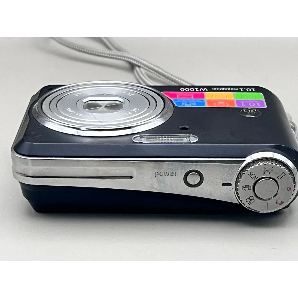 GE W1000 Digital Camera Black 10.1MP 3x Optical Zoom Compact‎ Point and Shoot